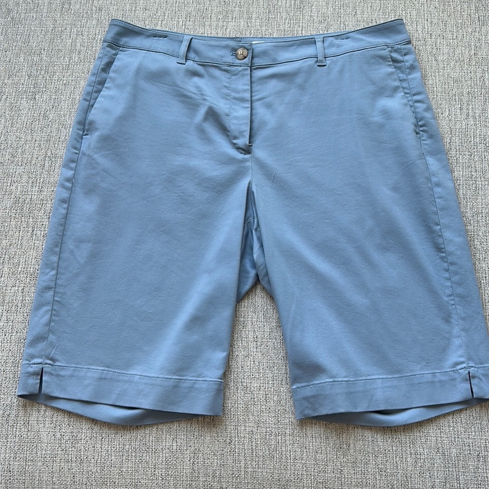 J.Jill chino golf shorts baby blue size 14
